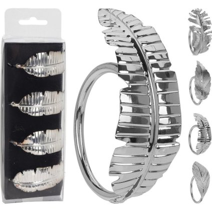 KRÚŽOK servírov.list S/4 striebor. CAA222890