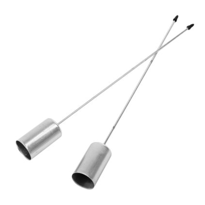 BODCE NA KÓNICKÉ STRIEBORNÉ S/2 v. 24,5CM pr. 2,6 CM