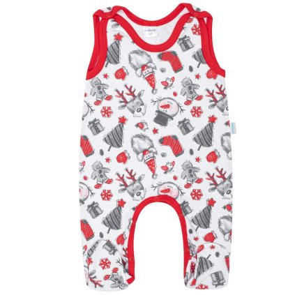 Kojenecké bavlněné dupačky New Baby Christmas 56 (0-3m)