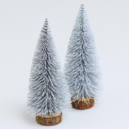 VIAN.STROMČEK STRIEB.GLIT.NA PNI 15CM S/2