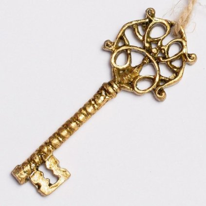 ZÁV.KĽÚČ POLY. ZLATÝ 10x4x1