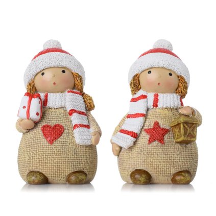 DETIČKY BÉŽ., MIKUL. ČIAPKA, ŠÁL BÉŽ/ČER/BIE MIX/2 POLY 6*5*10CM