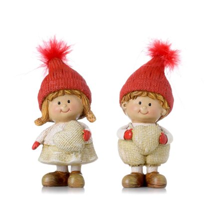 DETIČKY BÉŽOVÉ, ČER. ČIAPKA, BÉŽ. SRDCE MIX/2 POLY 4,5*4,5*12CM