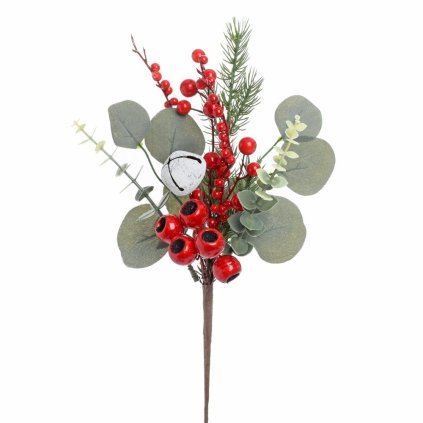 KONÁRIK EUCALYPT, ČERV.BOBULE, ROLNIČKA 39CM