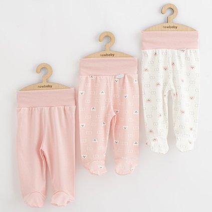 Kojenecké polodupačky New Baby Classic II Holka 3ks růžová 50