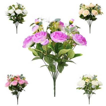 KYTICA RUŽA EUKALYPT MIX/5F 44CM