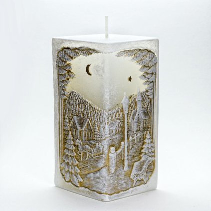 ZIMNÁ KRAJINKA KVÁDER 70x140 BIE+ZLATÝ