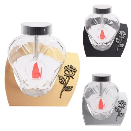 SOLÁRNY SRDCE S KOVOVÝM PODSTAVCOM 20cm