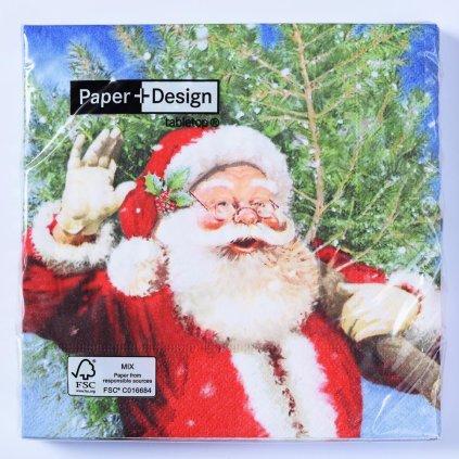 600209 SERVÍTKY HERE COMES THE TREE 33x33cm