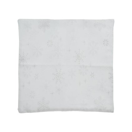 VANKÚŠ + VÝPLŇ 280g VLOČKY BIELO-STRIEBORNÝ 40X40CM