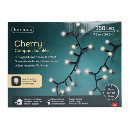 LED svet guličky trblietavý efekt/ 8 funk/exter 7,5m