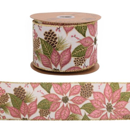 STUHA vian. ružov kvety 6,3cmx10m 5279