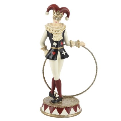 KLAUN figúrka polyres 10,6x7,4x18.5cm