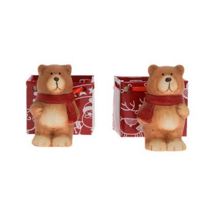 MEDVEĎ V TAŠTIČKE MIX/F S/24 KERAM. 4,3*4,3*7,7CM