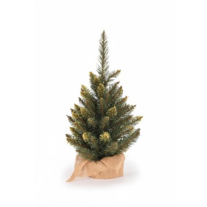 AKCIA VIANOČNY STROMČEK ZAŤAŽENÝ ZLATÝ š.30/V50CM