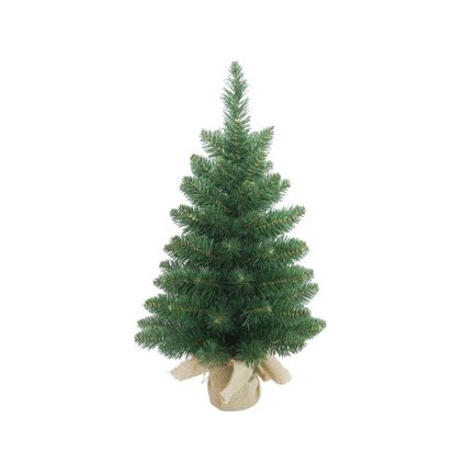 VIANOČNÝ STROMČEK ZAŤAŽ. SMREK V JUTE 60cm