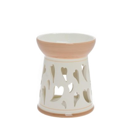 AROMALAMPA BIE/HNE  VZ. SRDCE PORCEL 12*12*14,4CM