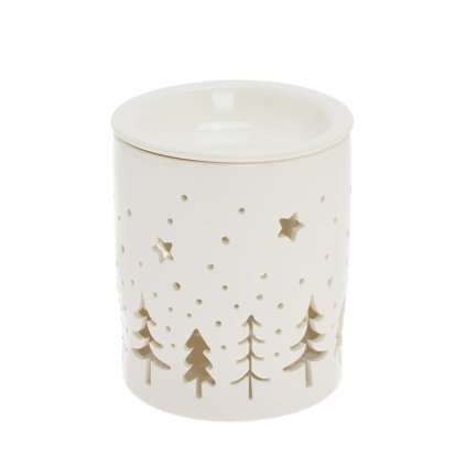 AROMALAMPA BIELA VZ. STROM PORCEL 10,5*10,5*13CM