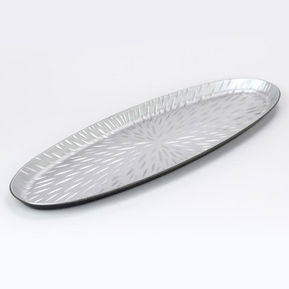 PODLOŽKA OVAL STRIEBORNÁ 50CM ACX400070