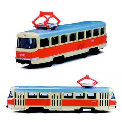 Tramvaj retro kovový