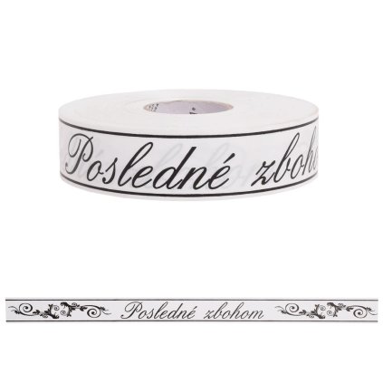 STUHA smútočná 3cm/100y bielo/čierna