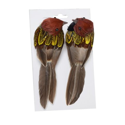 VTÁČIK NA KLIPE S/2 12*4.2*5CM MIX