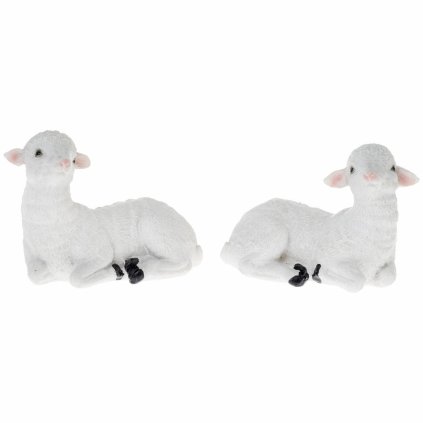 OVCA POLY 10x5x7,5CM BIELA MIX/2