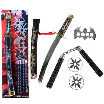 Meč katana s příslušenstvím sada