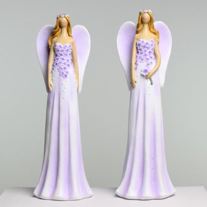 ANJEL FIALOVÝ MIX 12,5x7x25,5CM