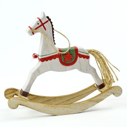 KOŇ HOJDACÍ DREVO 21x18x5CM SUPER CENA!