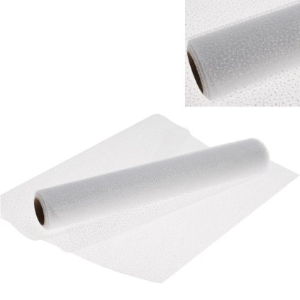 ORGANZA LESKLA 39x10 BÍLÁ