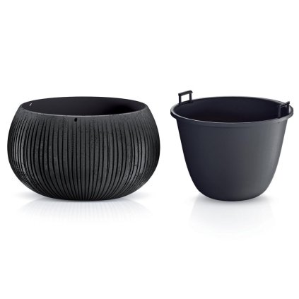 DKB180 OBAL+VKLAD BETON BOWL ČERNÝ 18XV13,6CM