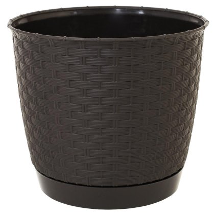 DRLO165 KVĚTINÁČ RATOLLA ROUND UMBRA-HNĚDÝ 16,5xh14,2CM/2L