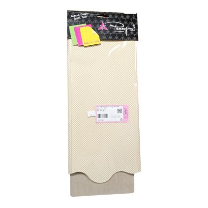 KRUH arch 1ks PERLEŤkrémkáro OBOJST 40MY/pr.50cm 31-ecru