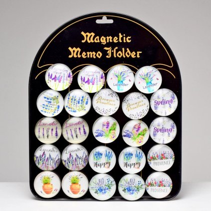 MAGNETKA LEVANDULE MIX 4x4x1,4CM 24KS