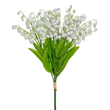 KYTICA SVAZEK KONVALINKA X6 35CM BÍLÁ