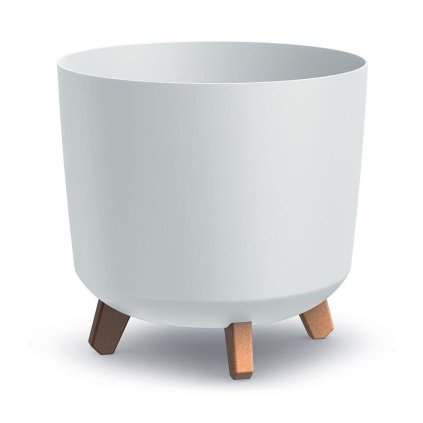 DGTL300L KVĚTINÁČ GRACIA TUBUS NA NOHÁCH BÍLÝ 29,8Xv28,5CM