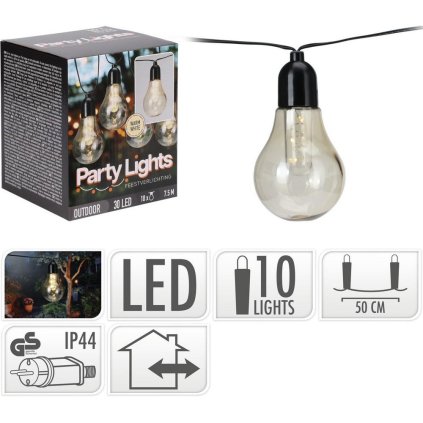 LE2100360 PÁRTY ŽIAROVKY 30LED WW