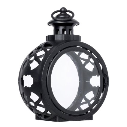 LAMPÁŠ OKRÚHLY PRÁZDNY S DVIERKAMI ČIERNY 3/24/YZE 22x17x10cm