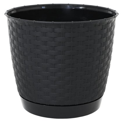 DRLO300 KVETINÁČ RATOLLA ROUND ANTRACIT 30xh26,4CM/11L