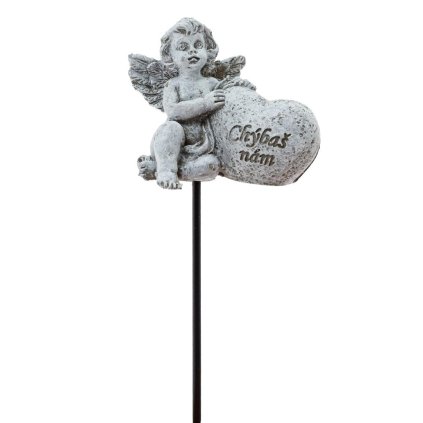 ZÁPICH ANJEL SO SRDCOM POLY 7*4*16CM