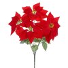 VIAN. POINSETIA ČERV. S 5 HLAVAMI 48CM