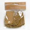 AKCIA!! KARTA PAPIER S KRAJKOU(24PCS) CM4,5X8 NATURAL