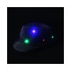 Černý disco klobouk s LED světýlky
