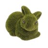 ZAJAC LEŽIACI ZELENÝ MACH, POLYST. 25*15*19CM