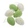 ZÁVES VAJCE PLAST S/6 6CM ZELENÁ,BIELA