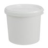 Kbelík okr. 5,7L bílé s víkem