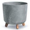 DGTL300LE KVĚTINÁČ GRACIA TUBUS NA NOHÁCH BETON ŠEDÝ 29,8Xv28,5CM