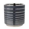 OBAL ČERNÝ STŘÍBRNÉ PRUHY 13,5*13,5cm