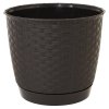 DRLO250 KVETINÁČ RATOLLA ROUND UMBRA-HNEDÝ 25xh21,9CM/7,5L